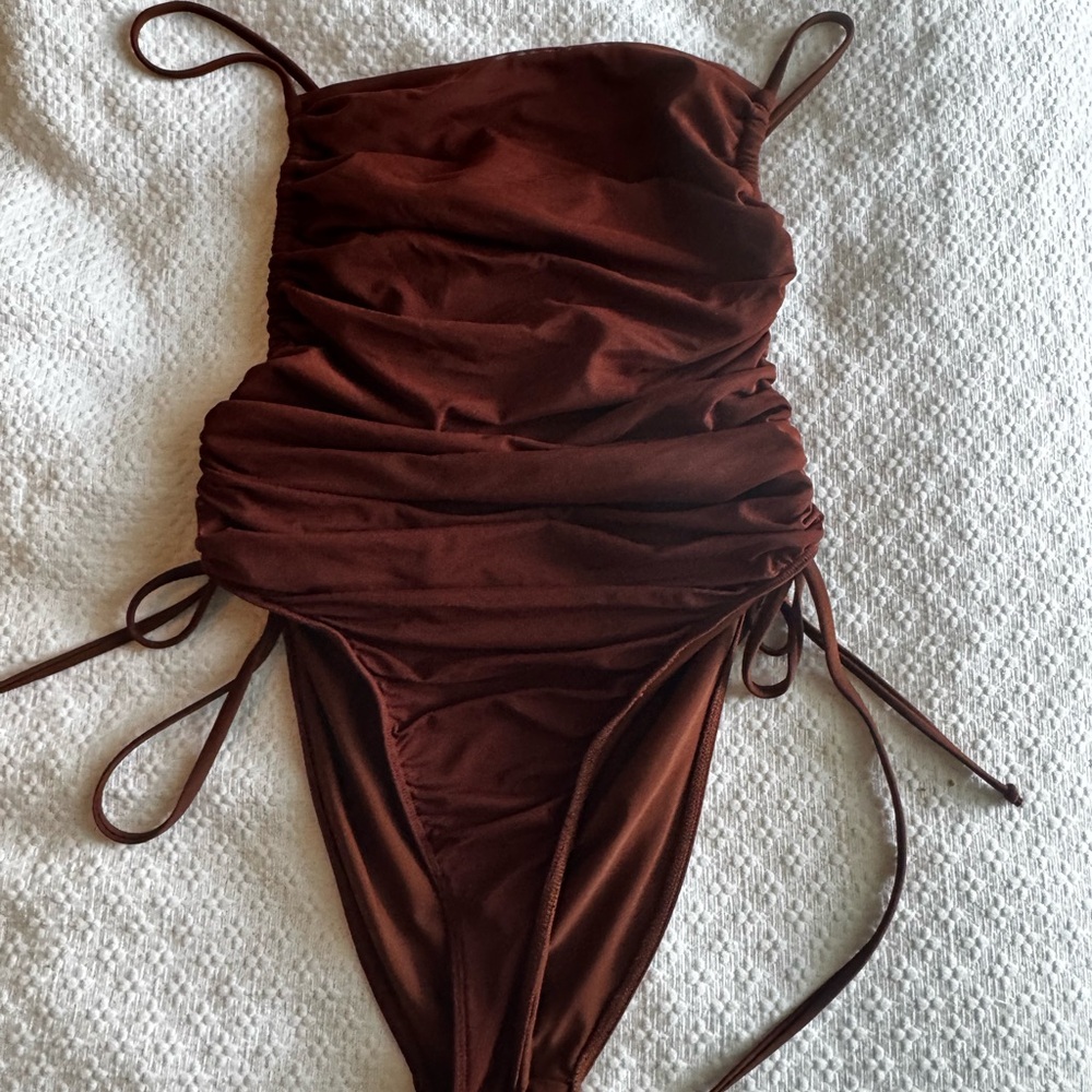 REVOLVE Brown One-Piece Swimsuit